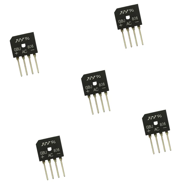 High-End Maxbell GBU606 New Bridge Rectifier Diode 6 Amps 600V Si 4 Pin Though Hole 5 Qut World-Class