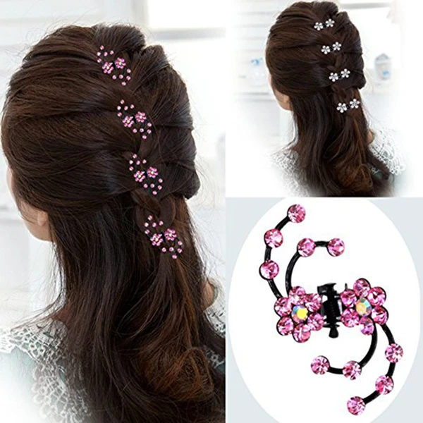 User-Friendly Maxbell 18 Pieces Wedding Rhinestone Women Girl Hair Clip Pin Claw Barrette Original Design