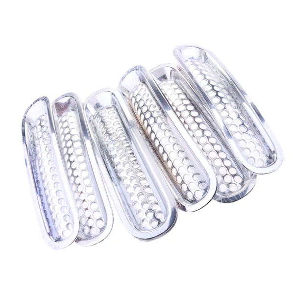 Next-Generation Maxbell 7 Pieces Chrome Car Front Grille Cover Insert Mesh Grill for Jeep Wrangler Carefully Designed