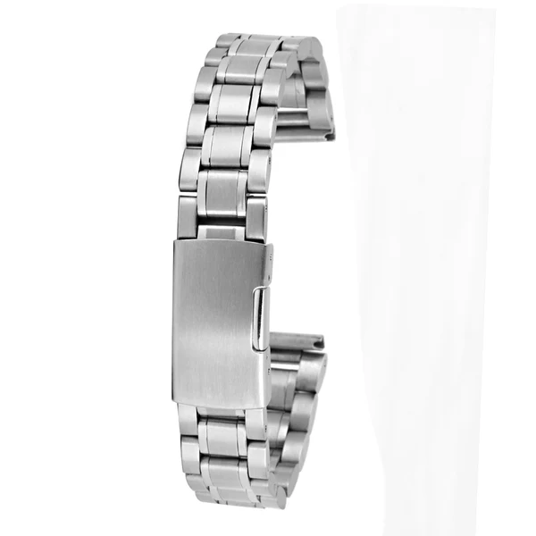 Sophisticated Maxbell Set Of 5PCS Stainless Steel Metal Straight End Watch Band Strap With Spring Bars 16mm Silver First-Class