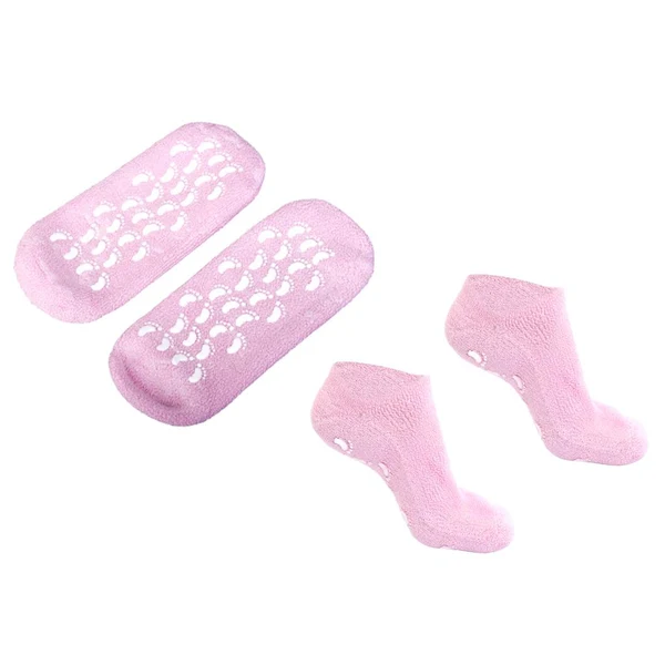 Powerful Maxbell Maxbell 1 pair Womens Beauty SPA Moisturizing Skincare Gel Smooth Nourishing Treatment Anti-Slip Socks Pink Smart