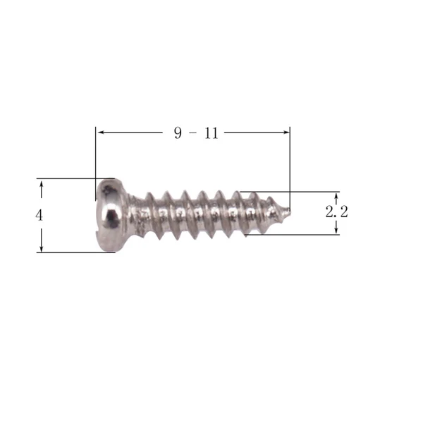 Recyclable Maxbell Iron Electric Bass Guitar Tuning Key Mounting Screws Silver Gold 100pcs Pack Thread 0.08inch Fast
