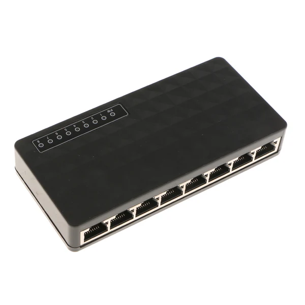 Smart Maxbell 8-Port 10 100Mbps Ethernet Network Switch Desktop Fast LAN Adapter UK Plug Original Design
