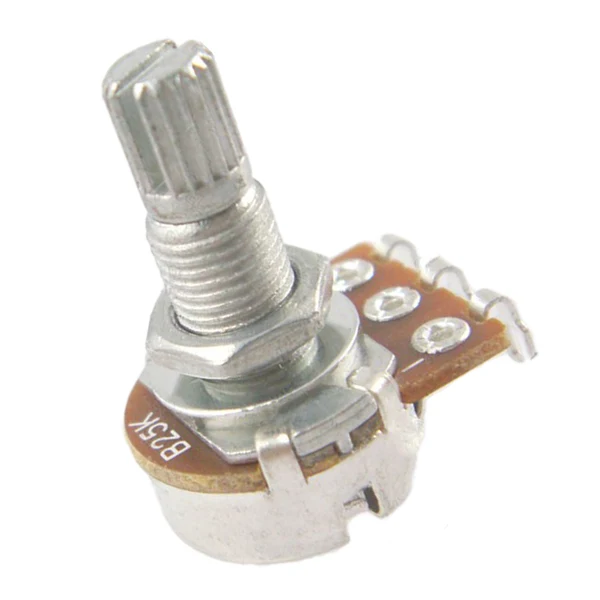 High-End Maxbell 10Pcs Instrument Accs B25K Potentiometer Pots Pull Switch 18mm Shaft Long Excellent
