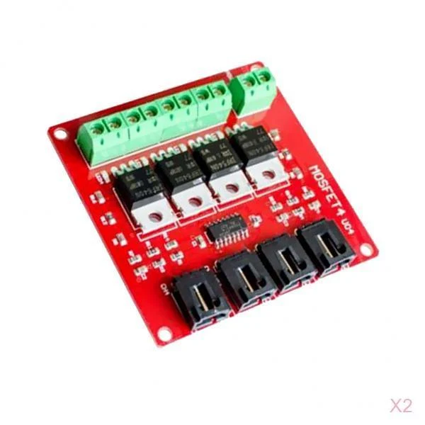 Fast Maxbell Maxbell 2Pcs Switch Module Board MOSFET 4 Route Button for Arduino DIY Four Channel Long-Lasting