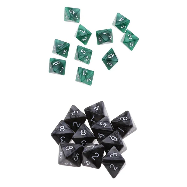 High-Performance Maxbell 20pcs Acrylic 8 Sided Dices D8 Polyhedral Dies for D D RPG MTG Party Supply Trusted
