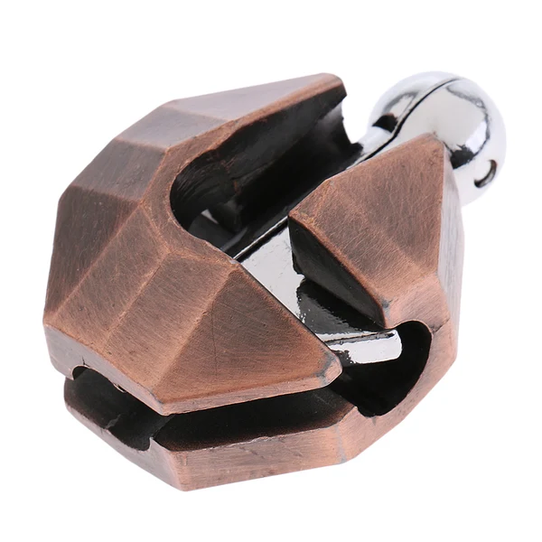 Fashionable Maxbell Shell Lock Puzzle Classic Metal Brain Teaser IQ Test Toy for Adults Children Enhanced