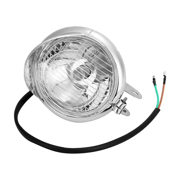 Fashionable Maxbell 1Pcs 4'' Motorcycle Custom Chrome Spot Light Fog Light Head Lamp for Honda Solid