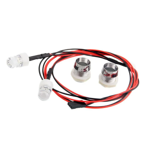 Fine Maxbell 2 White LED Head Lamp Light Night Headlight Headlamp for 1 5 1 8 RC HSP HPI Model Car Relaxed