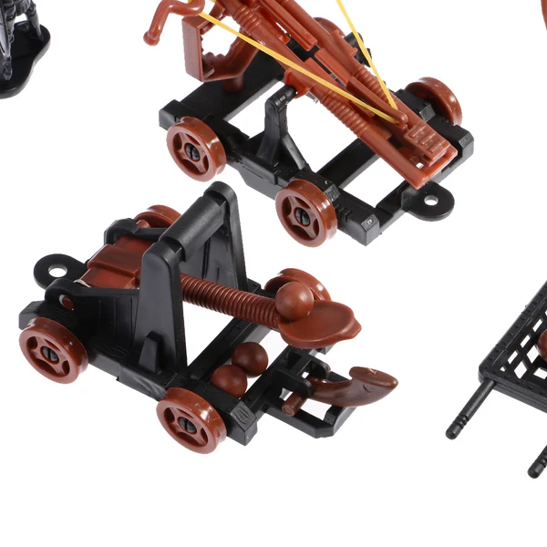 Reusable Maxbell 56 Pieces 3D Castle Building Blocks Knight Clash Play Set Children DIY Assembly Toys Classic