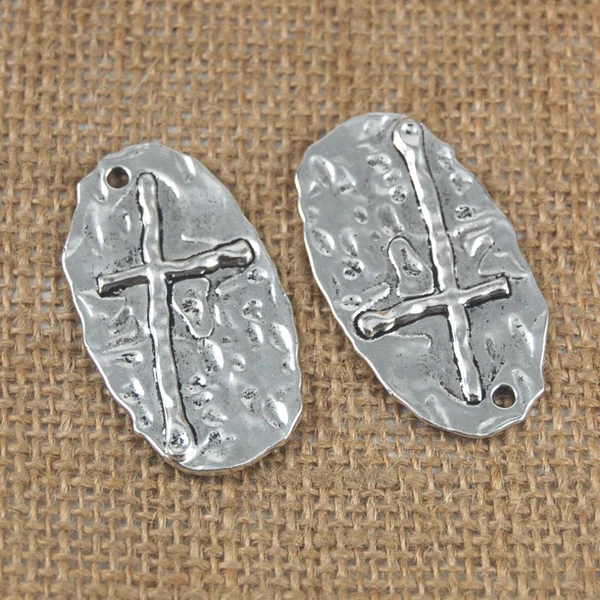 Organic Maxbell 10 Pieces Cross Holy Jesus Christianity Tags DIY Findings Charms Pendant Proven