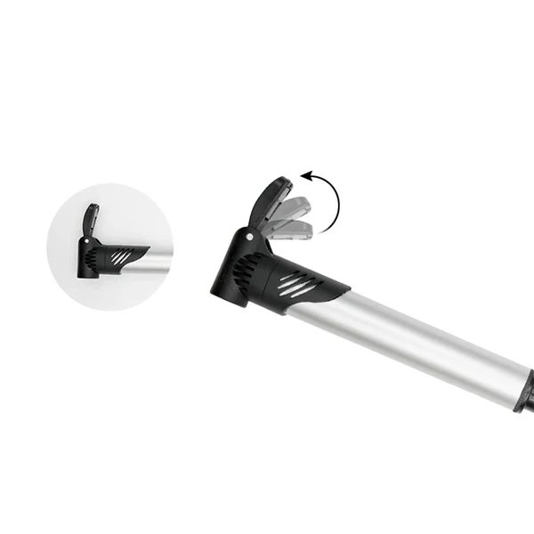 Flexible Maxbell Plastic Bicycle Pump Bike Pump Mini Inflator Bicycle Accessories Silver Eco-Friendly