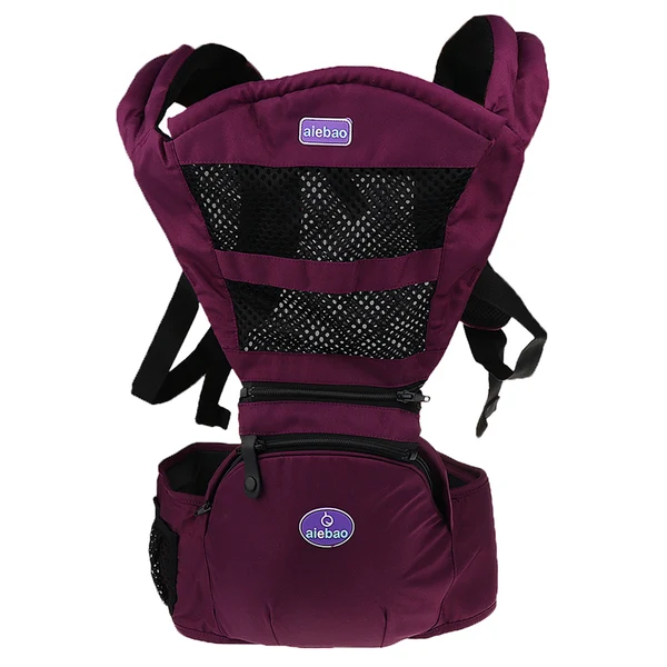 Long-Lasting Maxbell Unisex Baby Hipseat Carrier Backpack 5 In 1 Carry Ways Carrier Sling Purple Sustainable