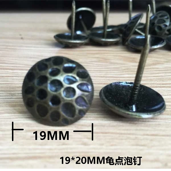 Organic Maxbell Pack of 100PCS Durable Dots Upholstery Tacks Nails Sofa Shoe Door Furniture Decor Copper Stud Pins 19 20MM Responsible