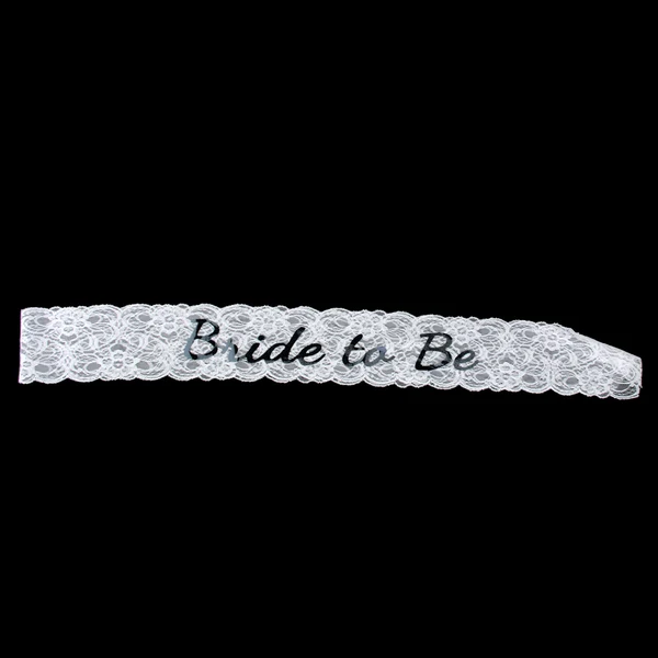 Secure Maxbell 2x White Lace Rose Bride to Be Sash Hens Party Bridal Shower Accessories Flexible