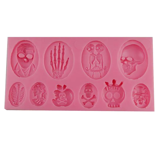 Carefully Designed Maxbell 3D Skull Silicone Cake Mold Fondant Mould Decorating Baking Tool 1 Durable