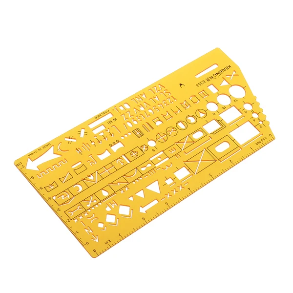 Proven Maxbell 1 Piece Multifunction Plastic Markings Technical Drawing Template Stencil 1 50000 Plotting Scale Traditional
