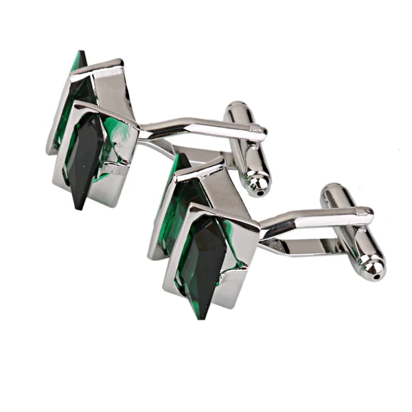 Solid Maxbell Pair Of Fashionable Men Green Crystal Shirt Cufflinks Office Meeting Events Anniversary Supplies Fine