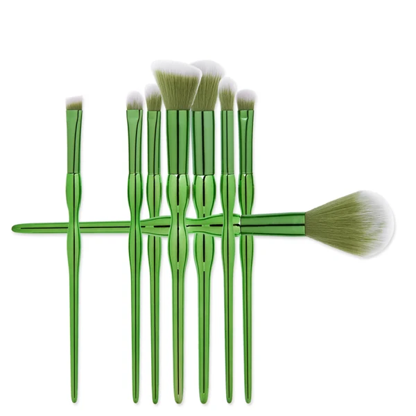 Pure Maxbell Pack of 8 Makeup Face Foundation Blush Powder Bronzer Lip Eyeshadow Eyeliner Blending Kabuki Brushes Pencil Beauty Kit Refined