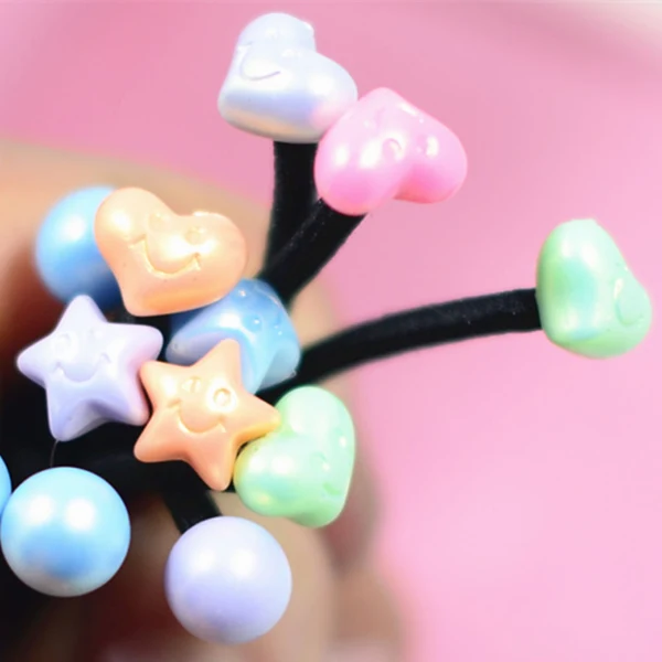 Long-Lasting Maxbell 100 Pieces DIY Hair Tie Hair Rope Band Ponytail Scrunchie Holder End Finishing Beads Minimalist