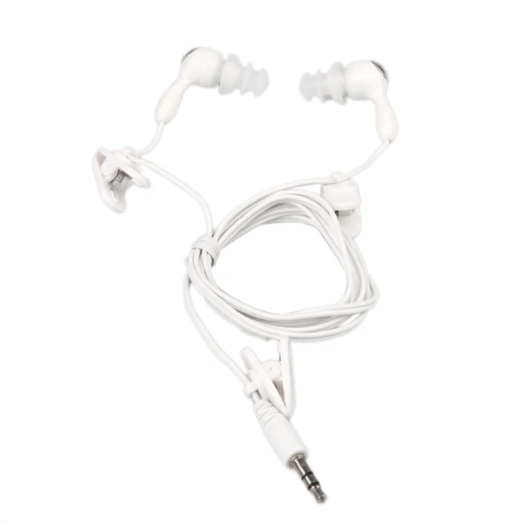 Fine Maxbell 3.5mm In-Ear Sport Waterproof Swimming Diving Swivel Clip Earbud Earphone Headset Stereo Headphones Kit For MP3 MP4 iPod Player White Next-Generation