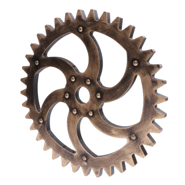Reusable Maxbell 2PCS Vintage Wooden Steampunk Gear Home Bar Wall Decor 29CM Type4 Convenient