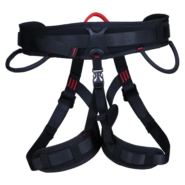 Healthy Maxbell Premium Rock Climbing Half Body Harness Safety Seat Sitting Bust Belt for Outdoor Sports Mountaineering Downhill Tree Arborist Rappelling Rescue Gear Equipment User-Friendly