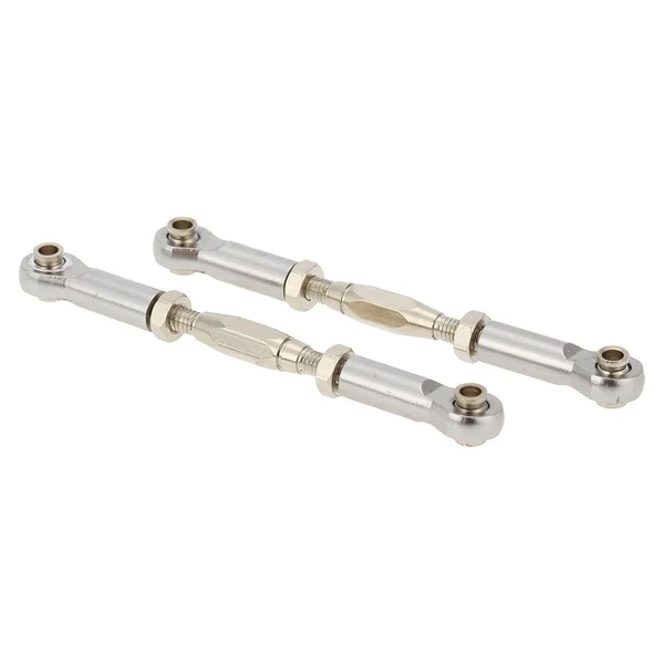 Verified Maxbell Set of 2 Pieces SLA013 Front Rear Servo Links Linkage Rod for 1 10 RC Car Toys TRAXXAS SLASH 4x4 Accessory Silver Superior