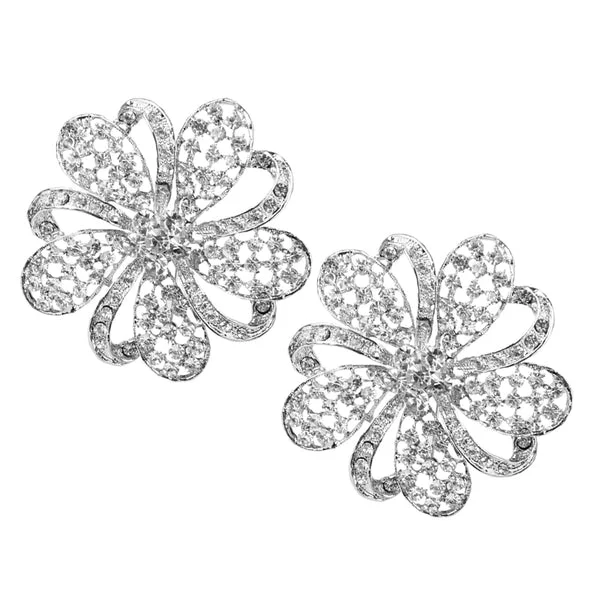 Exceptional Maxbell Women Girls Ladies Shining Crystal Diamante Floral Wedding Prom Bridal Brooch Pin Powerful