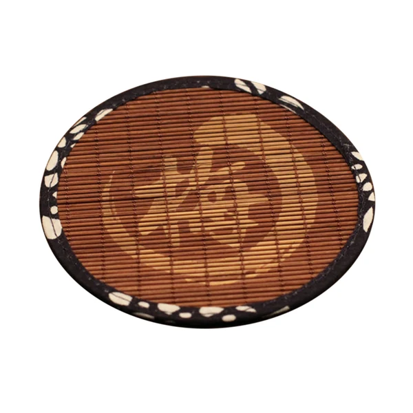 Original Maxbell 6pcs Zen Blue Cloth Tea Coaster TeaPot Holder Insulation Saucer Bamboo Mat Responsible