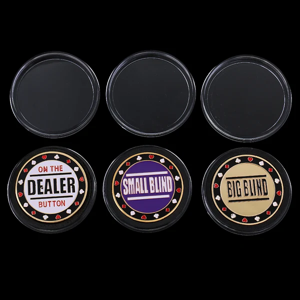 Specialty Maxbell 1 er 1 Small Blind 1 Big Blind Poker Chip Set Poker Card Guard Protector Optimized