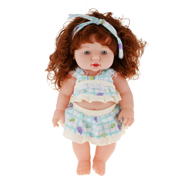 Comfortable Maxbell istic Silicone Baby Doll Vinyl Lifelike Girl in Green Top Pants Set Consistent