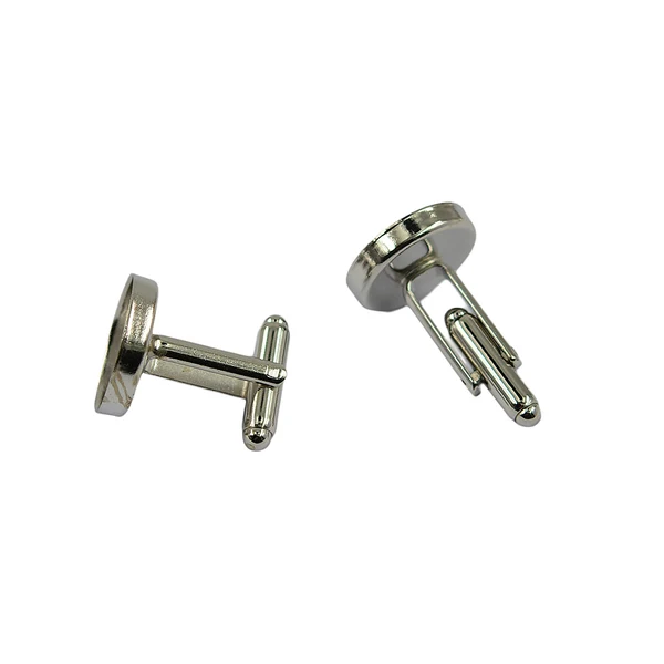 Classic Maxbell 10x Blank Round Bezel Cabochon Setting Base Cuff Links DIY Formal Cufflink Artisan