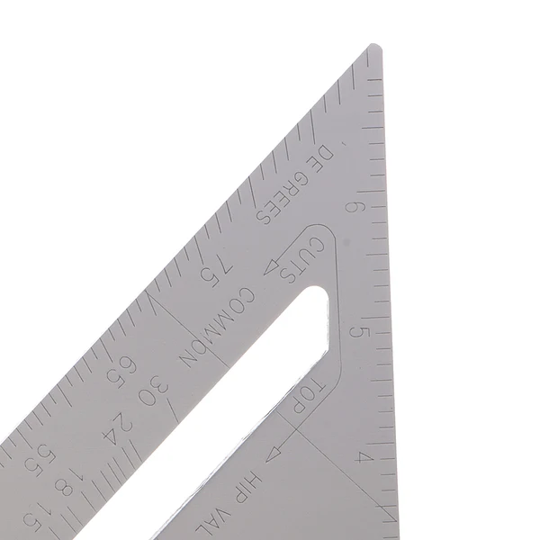 Smooth Maxbell Double Side Aluminum Alloy Square Combination Triangle Metric Inch Ruler Carpenter's Protractor Miter Framing Easy-to-Use