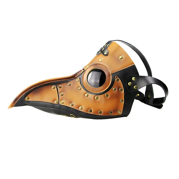 Sustainable Maxbell Brown Black Plague Doctor Steampunk Bird Mask Gothic Halloween Cosplay Mask Trusted