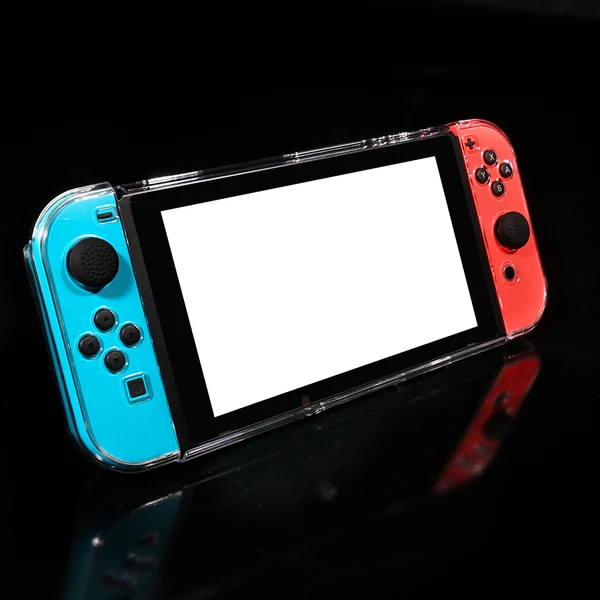 Elite Maxbell Dustproof Protective Case Cover Skin 3-Part Design Clear for Nintendo Switch Enhanced
