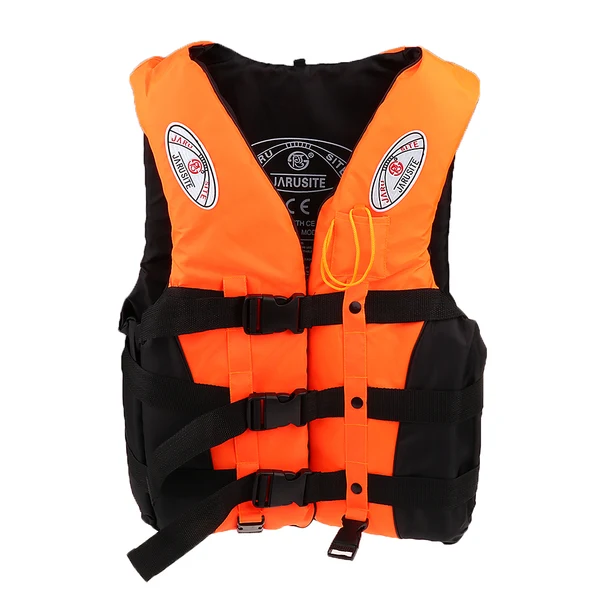 Next-Generation Maxbell Life Jacket Vest Survival Suit for Swimming Drifting L Orange Excellent
