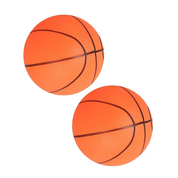 Powerful 2pcs Mini Bouncy Basketball Indoor Outdoor Sports Ball Kids Toy Gift Orange Effective