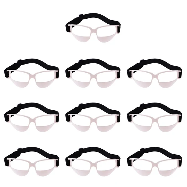 Environmentally Friendly 10-Piece Anti Down Basketball Glasses Sports Eyewear Training Supplies White User-Friendly