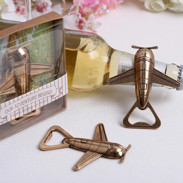 Casual Maxbell 5pcs Antique Airplane Design Bottle Opener Wedding Party Favor Elite