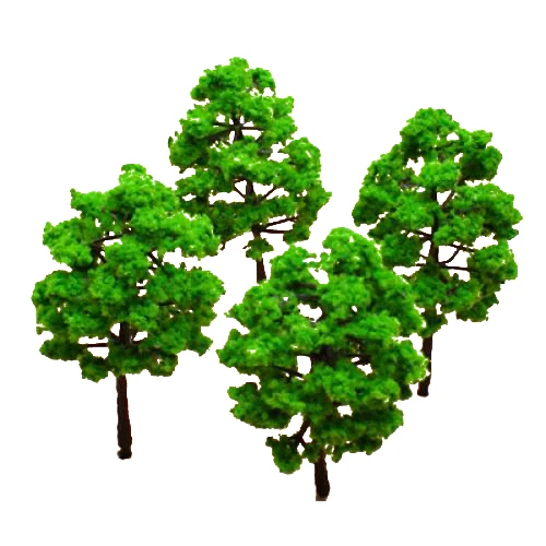 Smooth Maxbell 10Pcs Model Tree Set DIY Scenery Landscape HO N w 2 Grass Mat Lawn Safe