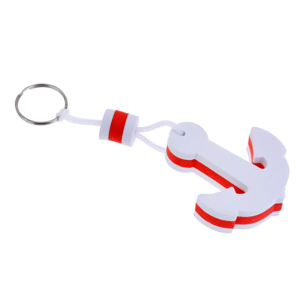 Green Maxbell 2 Pieces Kayak Shark Mouth Decals Stickers White Anchor Floating Key Chain Versatile
