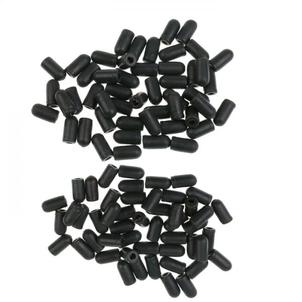 Stylish Maxbell 100Pcs Soft Rubber Fishing Buffer Shock Beads Knot Protector Fishing Tackle Reusable