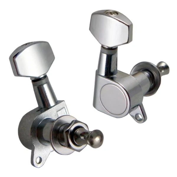 Lightweight Maxbell Guitar String Tuning Peg Keys Tuners Enclosed 12R for Electric Guitar Silver Fashionable
