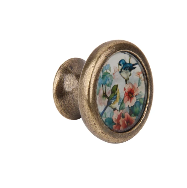 Professional Maxbell 8 Pieces Antique Brass Cabinet Drawer Round Pulls Cupboard Bin Knobs Handles Birds Crafted