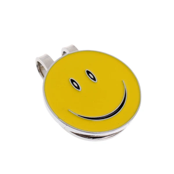 Trendy Maxbell Smile Face Magnetic Hat Clip Golf Ball Marker with Soccer Keychain Keyring Casual