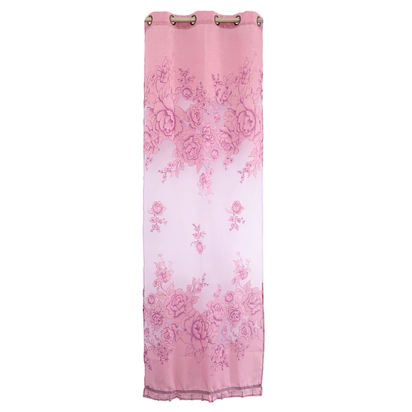 Sophisticated Maxbell 250 100cm Peony Beads Voile Curtain Living Room Window Tulle Curtain Purple Refined