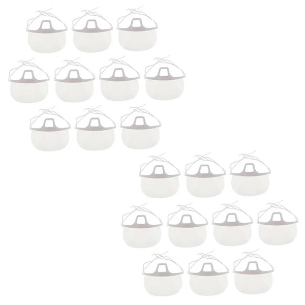 Classic Maxbell Maxbell 20Pcs Multifunction Clear Hygienic Sanitary Face Mask Catering Spit Guard Relaxed