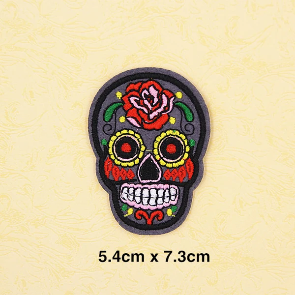 Optimized Maxbell Sew On Iron On Embroidery Skull Patch Eyeball Tattoo Wicca Sequin Applique Excellent