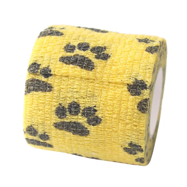 Artisan Maxbell 10 Rolls Cat Dog Pet Cohesive Bandage Gauze Tape Medical Wrap Claw Print Functional